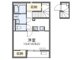 レオネクストサンフラワーⅢ【2階】の間取り