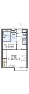 レオパレスガーデンむつみ【2階】の間取り