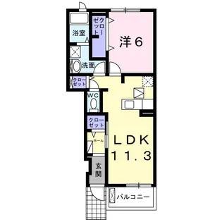 フェリチターレ【1階】の間取り