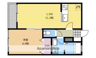 パピヨン100【202号室】の間取り