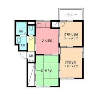 ハイムサエグサ D【2階】の間取り