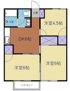 ホワイトハイム御園【2階】の間取り