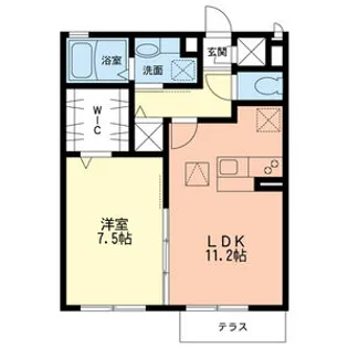 ヒルサイドパレス【102号室】の間取り