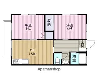 コーポかさぐらんで【2階】の間取り