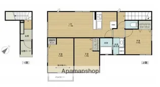 イズシャルム【2階】の間取り