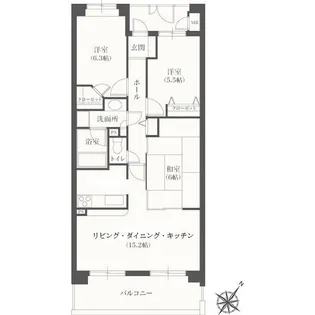 YMレジデンス相模大野【4階】の間取り