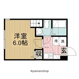 リッツ北里【2階】の間取り