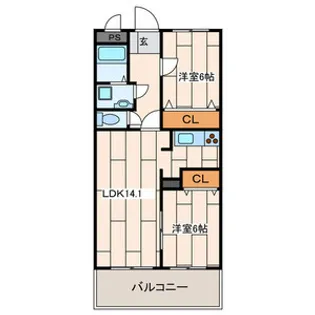 神奈川県相模原市南区上鶴間本町1丁目【マンション】の間取り