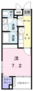 ピアヌーラ矢部【1階】の間取り