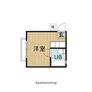 ハーヴィーフラット【1階】の間取り