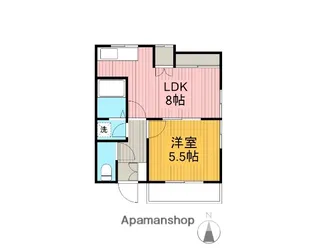 コパーズアプト・ワタナベ【302号室】の間取り