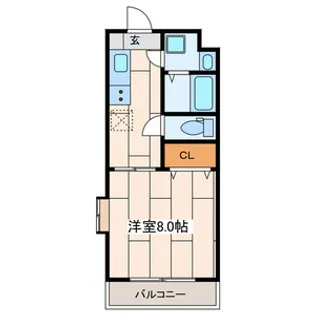 クラージュ【1階】の間取り