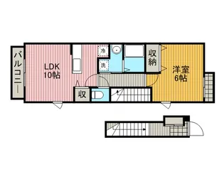 エトワール相武台【2階】の間取り