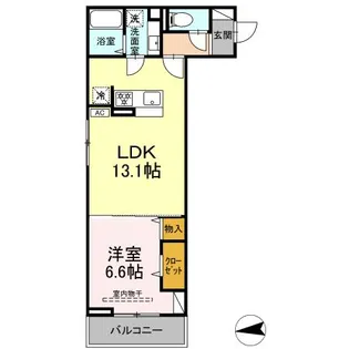 マーリエ (2)【2階】の間取り
