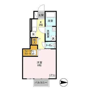 ヒルサイドテラスT&A【1階】の間取り