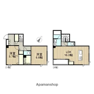 神奈川県相模原市南区旭町【マンション】の間取り