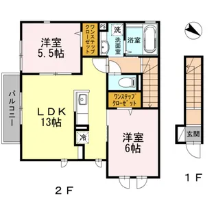 PrintempsⅠ【2階】の間取り