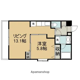 神奈川県相模原市中央区矢部3丁目【マンション】の間取り