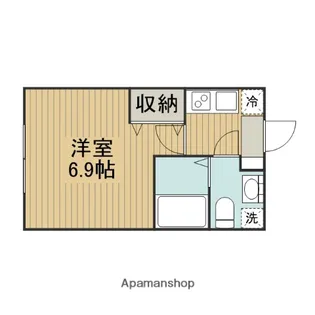 神奈川県相模原市中央区淵野辺3丁目【アパート】の間取り