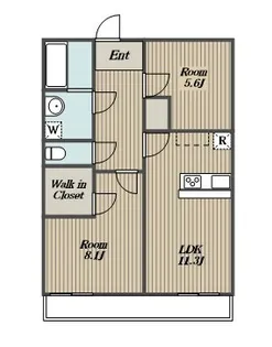 リブリ・淵野辺Ⅲ【1階】の間取り