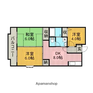 メゾンベール桜台【4階】の間取り