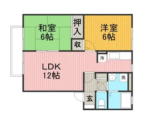 パルテノンロイヤル B【2階】の間取り