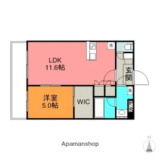 ベルテール町田【2階】の間取り