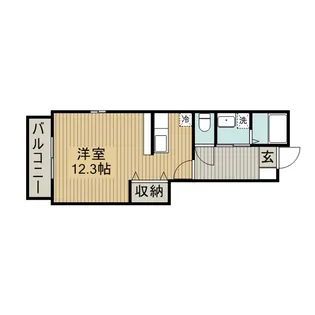 グリーンヒルズ大澤C【1階】の間取り
