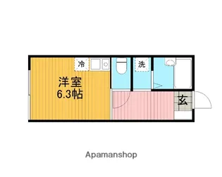 神奈川県相模原市南区上鶴間2丁目【アパート】の間取り