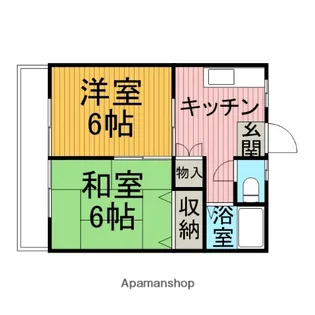 信栄ハイツ【2階】の間取り