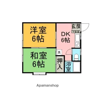 ヴィラ金森【101号室】の間取り