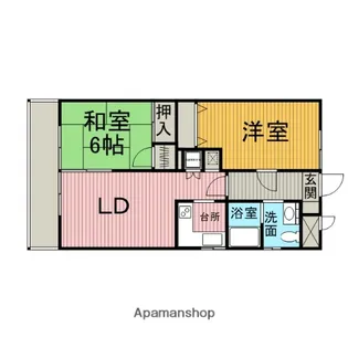 花水木ガーデンヒルズ玉川学園【2階】の間取り