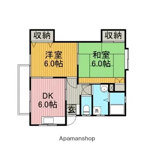 コーポハイネスE【2階】の間取り