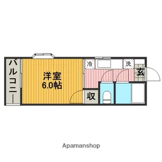 フラットストーン相模【1階】の間取り