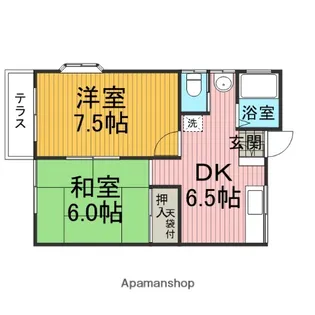オークレーパーク【1階】の間取り