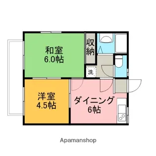 キャッスルざま【201号室】の間取り