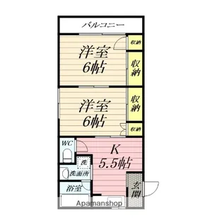 ゼフィール新大津【1階】の間取り