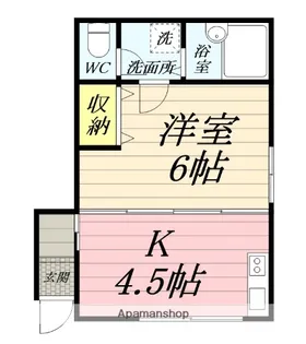 石塚ビル【102号室】の間取り