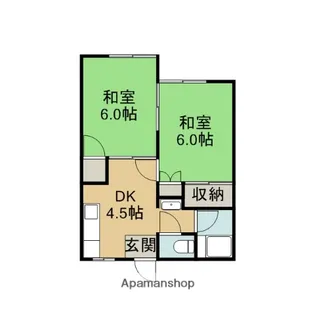 松風荘【1号室】の間取り