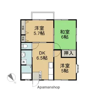 ドムス中里【2階】の間取り