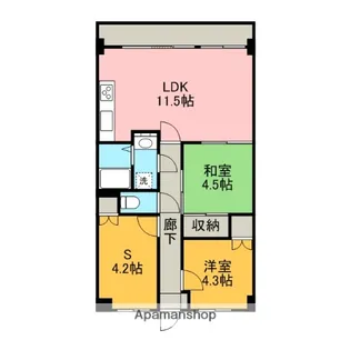 デュオアカシヤ【2階】の間取り