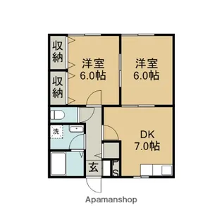 サンライズ【1階】の間取り