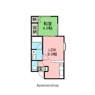 イーストウインドハイツ【105号室】の間取り