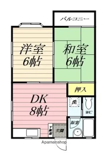 相沢ハイツ【202号室】の間取り