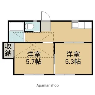T&K新大津【101号室】の間取り