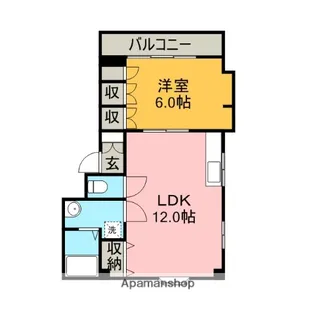 マンションテンリュウ【4階】の間取り