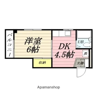 ハイネストヴィライシイ【203号室】の間取り
