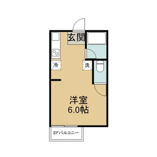 野中ハイツ【202号室】の間取り