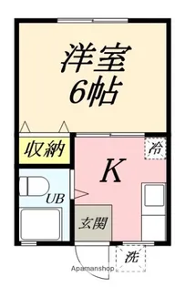 野中ハイツ【102号室】の間取り