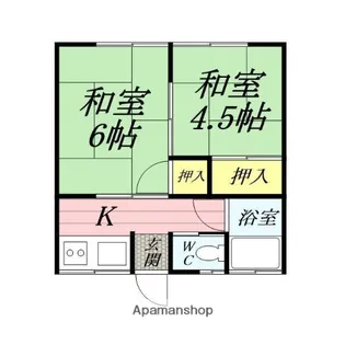 榎本アパート【2階】の間取り